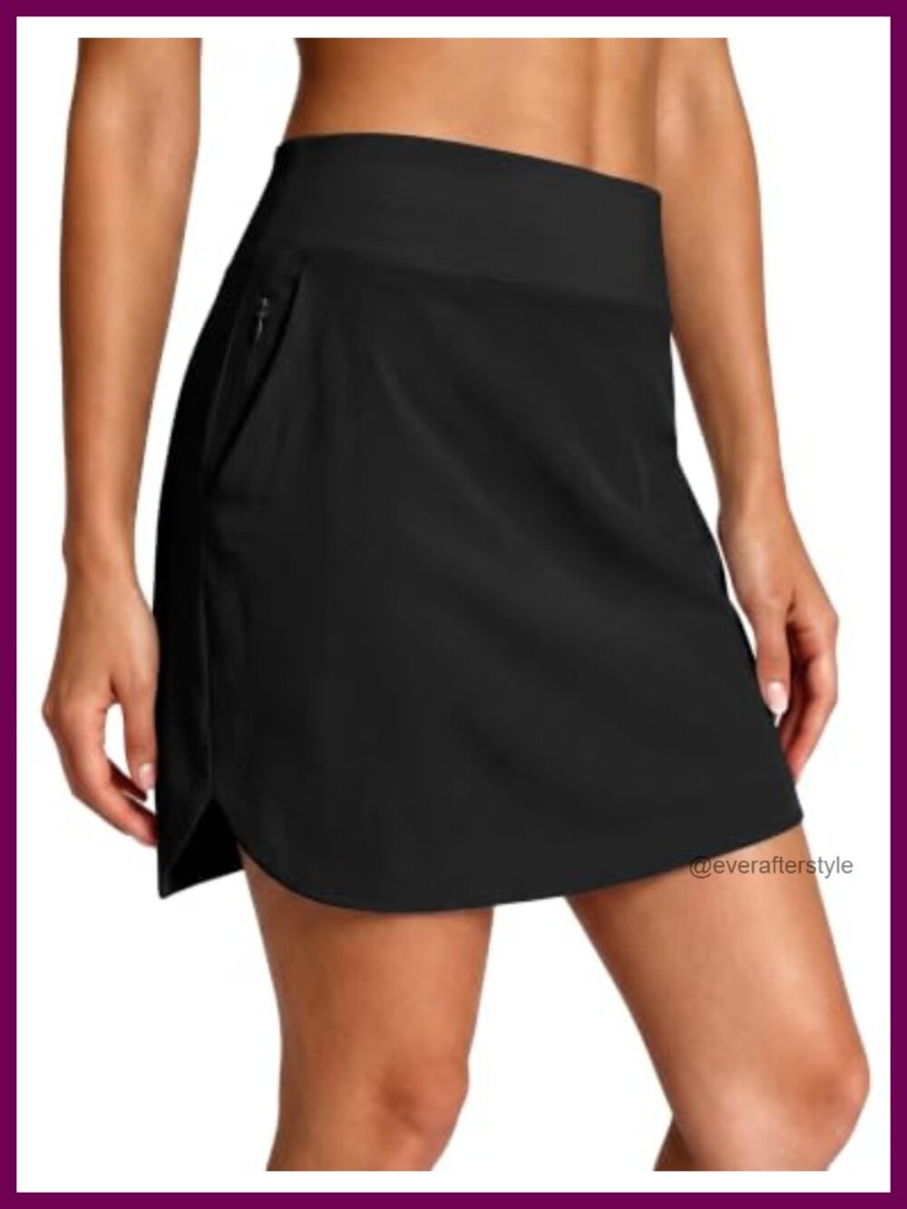 Women's High Waist Athletic Golf Skort with Built-in Shorts, Quick-Dry Polyester